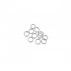 Κρικάκια Μεταλλικά 7mm (50 τεμ) - Ασημί