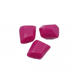 Χάντρες Ακρυλικές 21x18mm (12 τεμ) - Φούξια