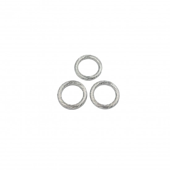 Σύνδεσμοι Ακρυλικοί 19mm (8 τεμ) - Ασημί