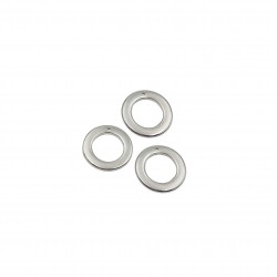 Χάντρες Ακρυλικές 12mm (8 τεμ) - Ασημί