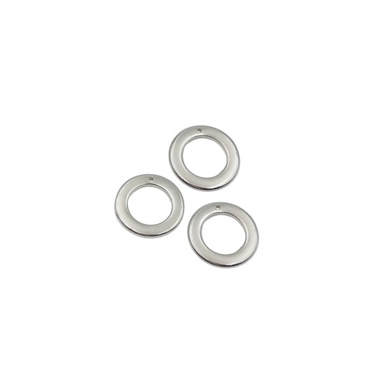Χάντρες Ακρυλικές 12mm (8 τεμ) - Ασημί