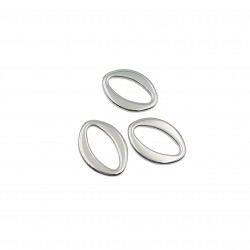 Σύνδεσμοι Ακρυλικοί 35x7mm (6 τεμ) - Ασημί