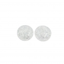 Χάντρες Ακρυλικές 22mm (12 τεμ) - Διάφανο