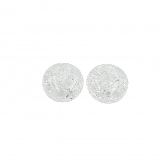 Χάντρες Ακρυλικές 22mm (12 τεμ) - Διάφανο