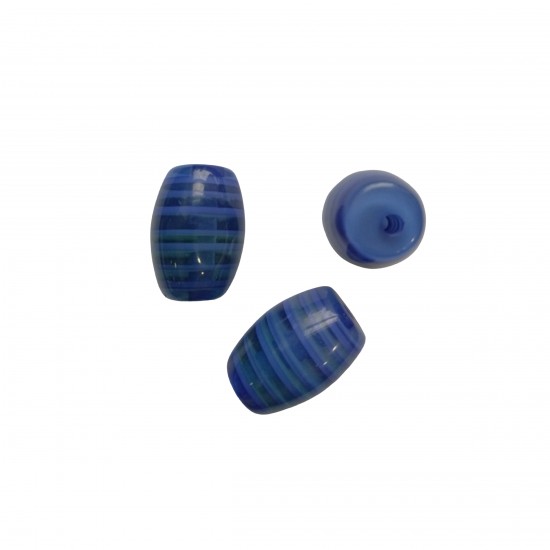 Χάντρες Ακρυλικές 28x20mm (8 τεμ) - Μπλε