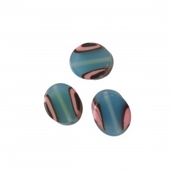Χάντρες Ακρυλικές 29x23mm (10 τεμ) - Μπλε