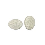 Χάντρες Ακρυλικές 34x26mm (8 τεμ) - Εκρού