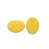 Χάντρες Ακρυλικές 34x26mm (8 τεμ) - Κίτρινο