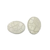 Χάντρες Ακρυλικές 42x31mm (6 τεμ) - Εκρού