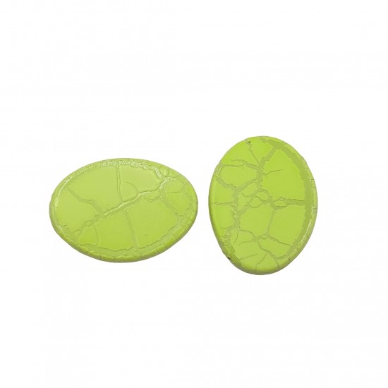 Χάντρες Ακρυλικές 42x31mm (6 τεμ) - Πράσινο
