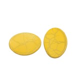 Χάντρες Ακρυλικές 42x31mm (6 τεμ) - Κίτρινο