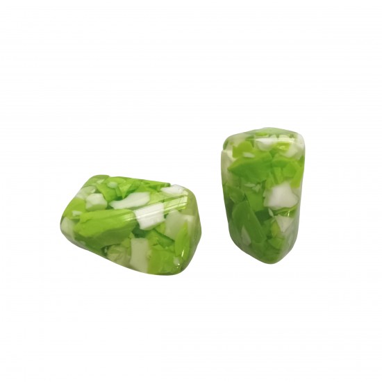 Χάντρες Ακρυλικές 28x18mm (8 τεμ) - Πράσινο