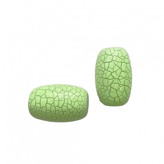Χάντρες Ακρυλικές 27x17mm (12 τεμ) - Πράσινο