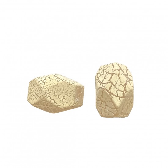 Χάντρες Ακρυλικές 30x22mm (8 τεμ) - Μπεζ