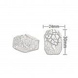 Χάντρες Ακρυλικές 30x22mm (8 τεμ) - Πράσινο