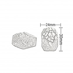 Χάντρες Ακρυλικές 30x22mm (8 τεμ) - Πράσινο