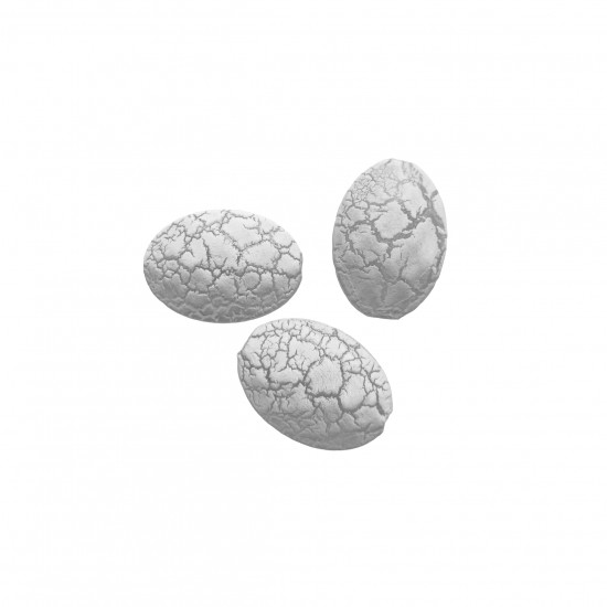 Χάντρες Ακρυλικές 24x18mm (12 τεμ) - Εκρού