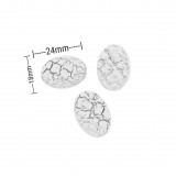 Χάντρες Ακρυλικές 24x18mm (12 τεμ) - Κόκκινο