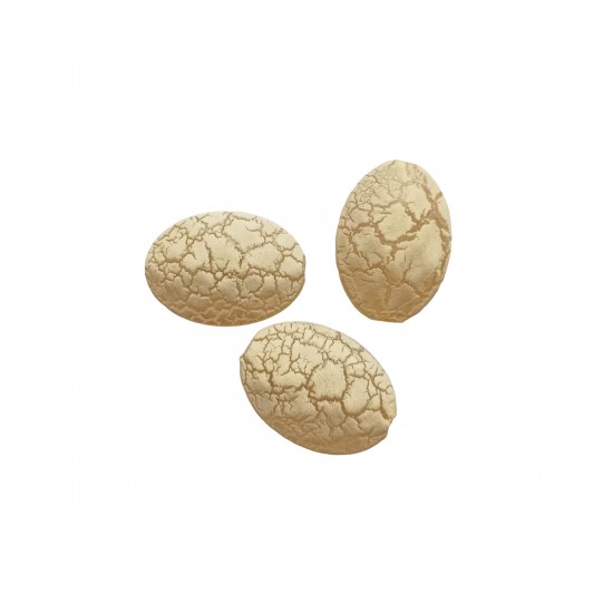 Χάντρες Ακρυλικές 24x18mm (12 τεμ) - Μπεζ