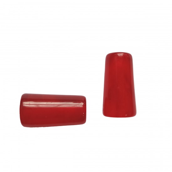 Χάντρες Ακρυλικές 36x19mm (8 τεμ) - Κόκκινο Χάντρες Ακρυλικές 36x19mm (8 τεμ) - Κόκκινο