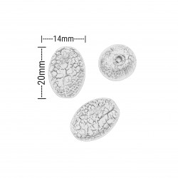 Χάντρες Ακρυλικές 20x14mm (12 τεμ) - Πράσινο