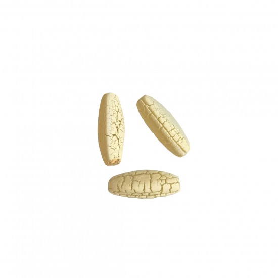 Χάντρες Ακρυλικές 25x10mm (12 τεμ) - Μπεζ