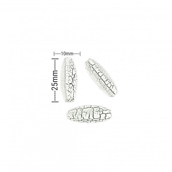 Χάντρες Ακρυλικές 25x10mm (12 τεμ) - Πράσινο