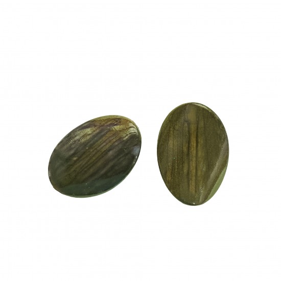 Χάντρες Ακρυλικές 36x25mm (8 τεμ) - Πράσινο