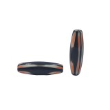 Χάντρες Ακρυλικές 50x15mm (8 τεμ) - Μαύρο