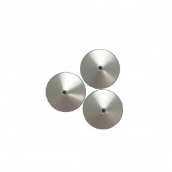Χάντρες Ακρυλικές 21mm (6 τεμ) - Ασημί