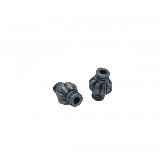 Χάντρες Ακρυλικές 18x12mm (10 τεμ) - Γκρι
