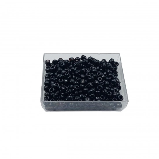 Χάντρες Ακρυλικές 4mm (50gr) - Μαύρο Χάντρες Ακρυλικές 4mm (50gr) - Μαύρο