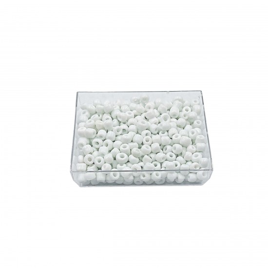 Χάντρες Ακρυλικές 4mm (50gr) - Άσπρο Χάντρες Ακρυλικές 4mm (50gr) - Άσπρο