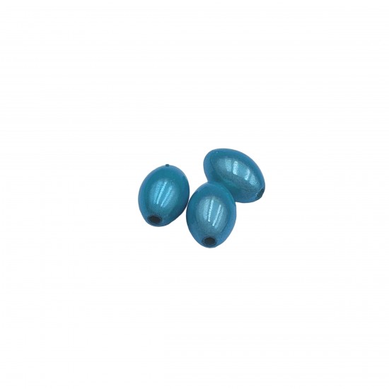 Χάντρες Ακρυλικές 14x11mm (12 τεμ) - Μπλε