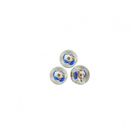 Χάντρες Γυάλινες 9x12mm (10 τεμ) - Μπλε Χάντρες Γυάλινες 9x12mm (10 τεμ) - Μπλε