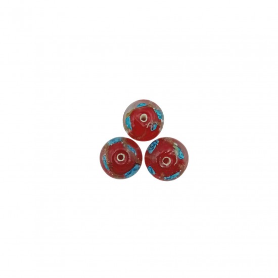Χάντρες Γυάλινες 9x12mm (10 τεμ) - Κόκκινο