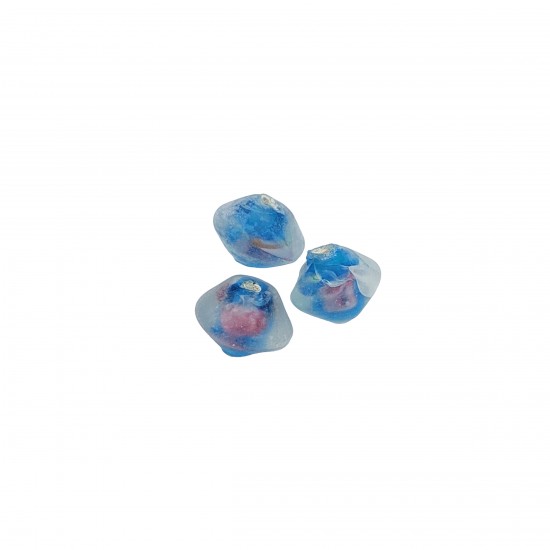 Χάντρες Γυάλινες 9x12mm (10 τεμ) - Μπλε