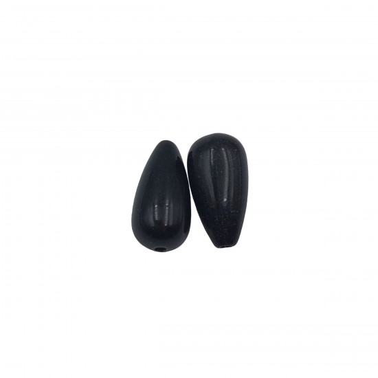 Χάντρες Ακρυλικές 22x12mm (12 τεμ) - Μαύρο