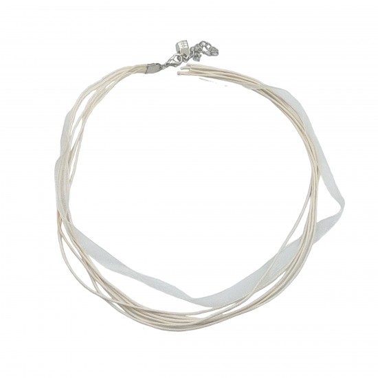 Κορδόνια Συνθετικά 45cm (1 τεμ) - Άσπρο