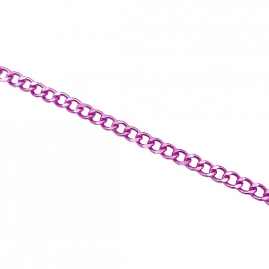 Αλυσίδες Αλουμίνιο 16x11mm (1 μέτρο) - Μωβ