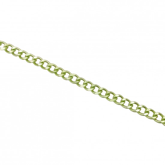 Αλυσίδες Αλουμίνιο 16x11mm (1 μέτρο) - Πράσινο Ανοιχτό
