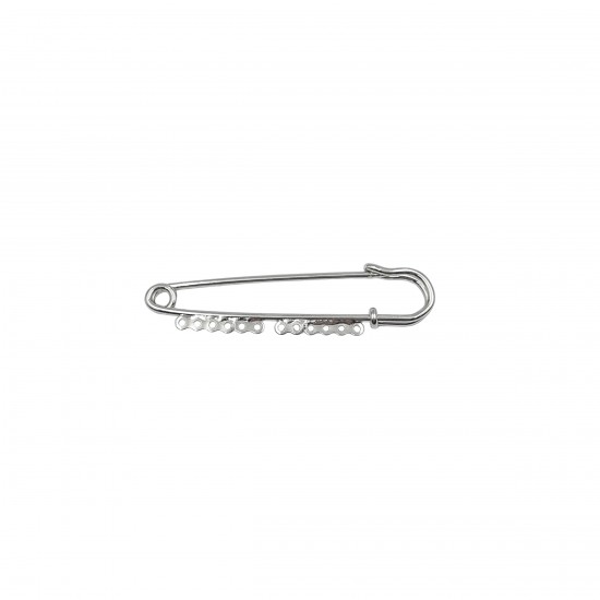 Μεταλλικές Καρφίτσες 57x15mm (3 τεμ) - Ασημί