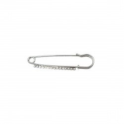 Μεταλλικές Καρφίτσες 70x18mm (3 τεμ) - Ασημί