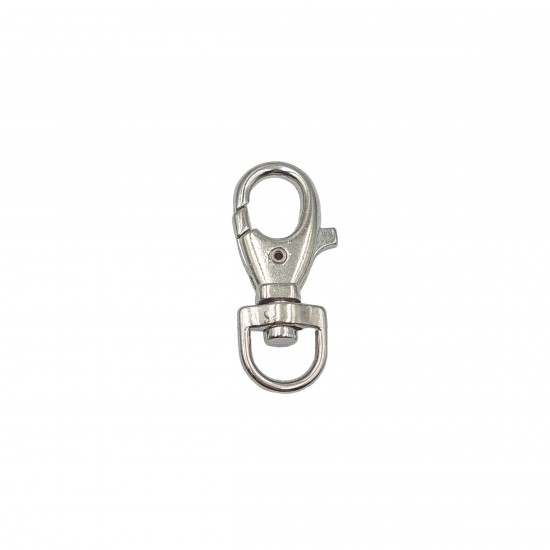 Κουμπώματα Μεταλλικά 51x19mm (2 τεμ) - Ασημί