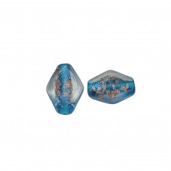 Χάντρες Γυάλινες 18x13mm (8 τεμ) - Γαλάζιο