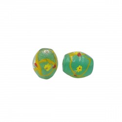 Χάντρες Γυάλινες 20x18mm (6 τεμ) - Πράσινο