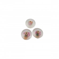 Χάντρες Γυάλινες 7x10mm (10 τεμ) - Ροζ