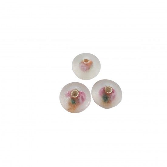 Χάντρες Γυάλινες 7x10mm (10 τεμ) - Ροζ Χάντρες Γυάλινες 7x10mm (10 τεμ) - Ροζ