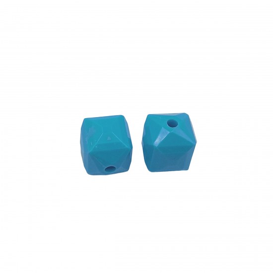 Χάντρες Ακρυλικές 21x19mm (8 τεμ) - Τυρκουάζ