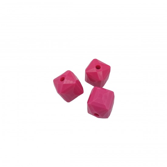 Χάντρες Ακρυλικές 13x15mm (8 τεμ) - Φούξια Χάντρες Ακρυλικές 13x15mm (8 τεμ) - Φούξια